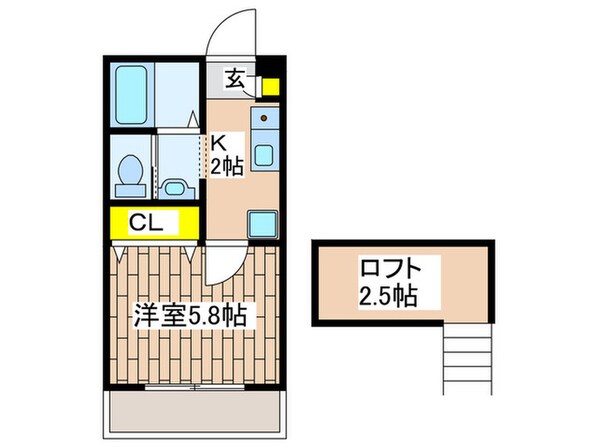 Ｋパレス立場の物件間取画像